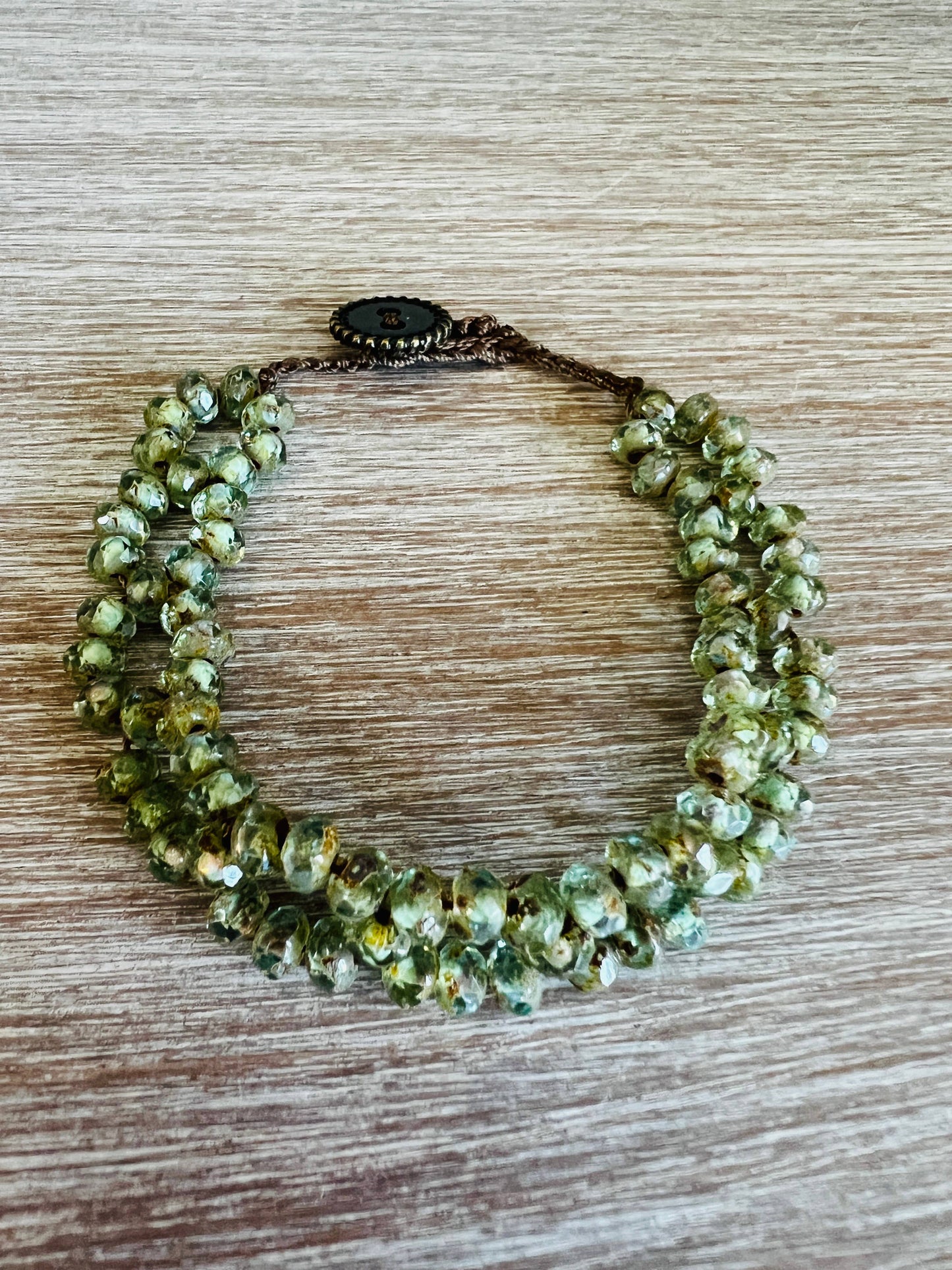 Beach Bloom Crystal Earrings In Celery Green