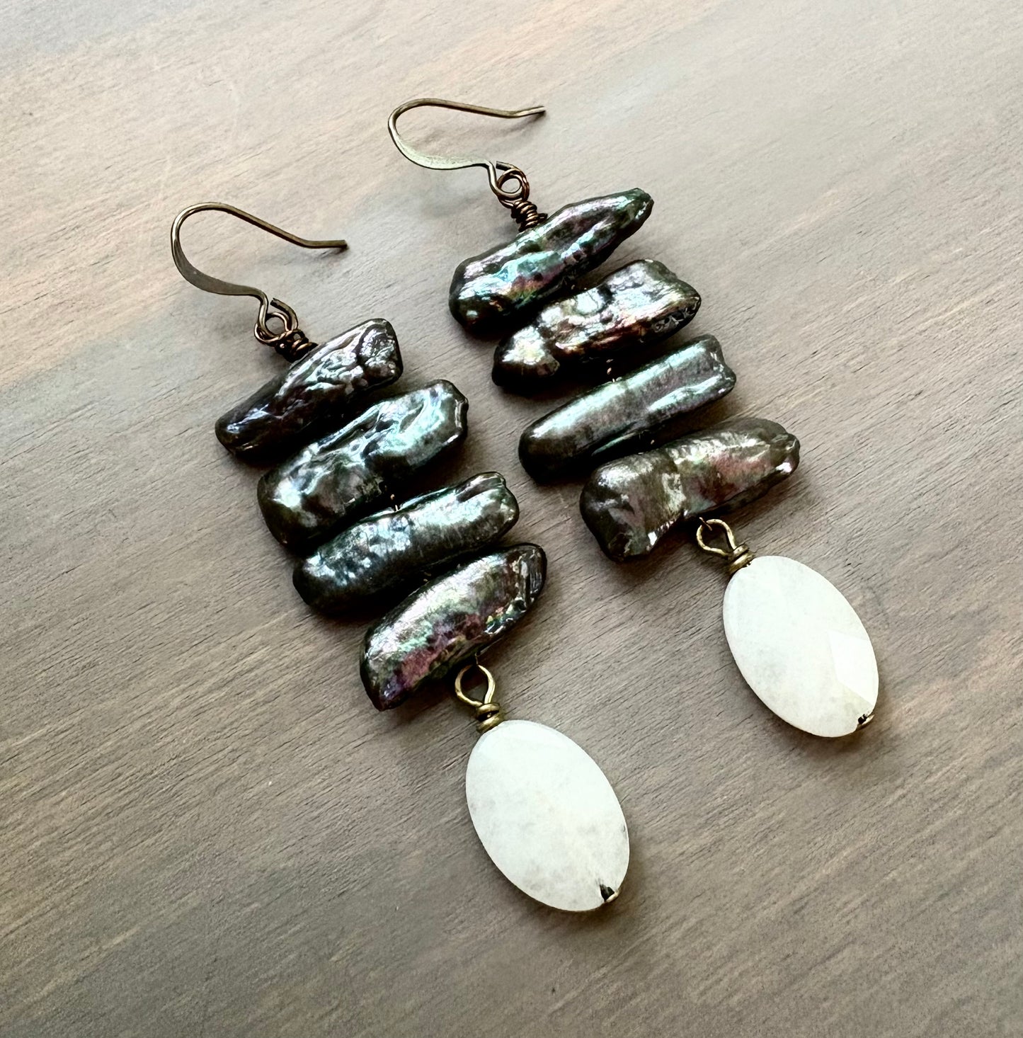Forest Queen Freshwater Pearl Earrings
