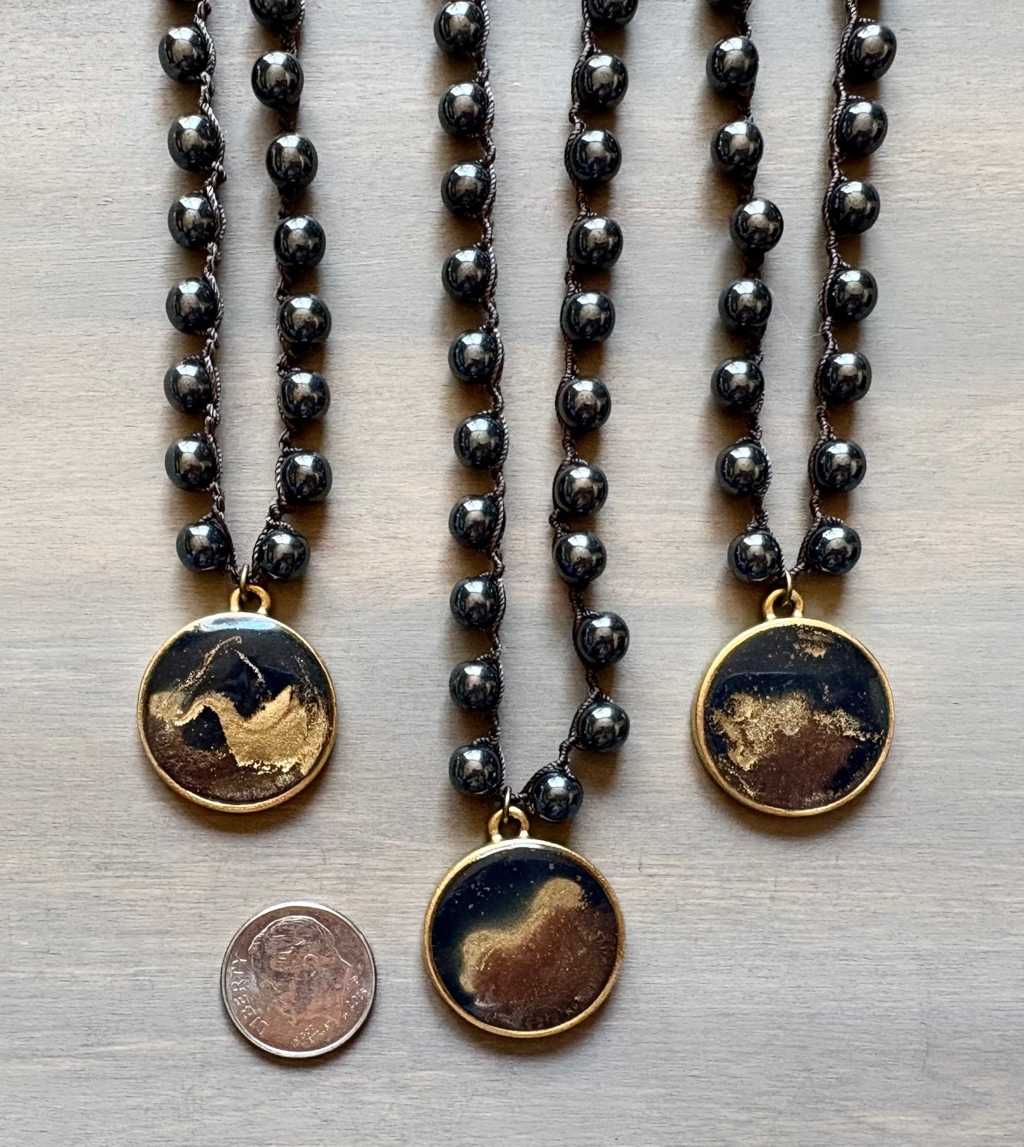 Dark Sky Mountain Escape Portal Necklace