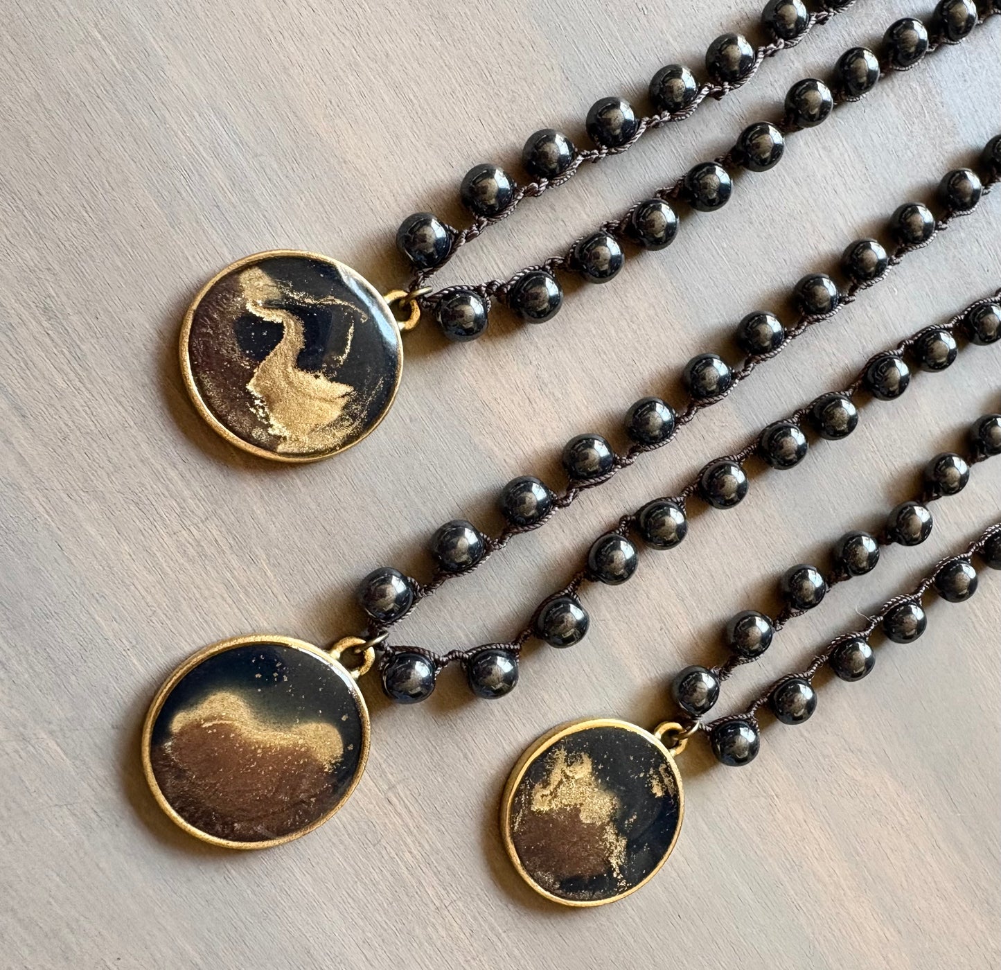 Dark Sky Mountain Escape Portal Necklace