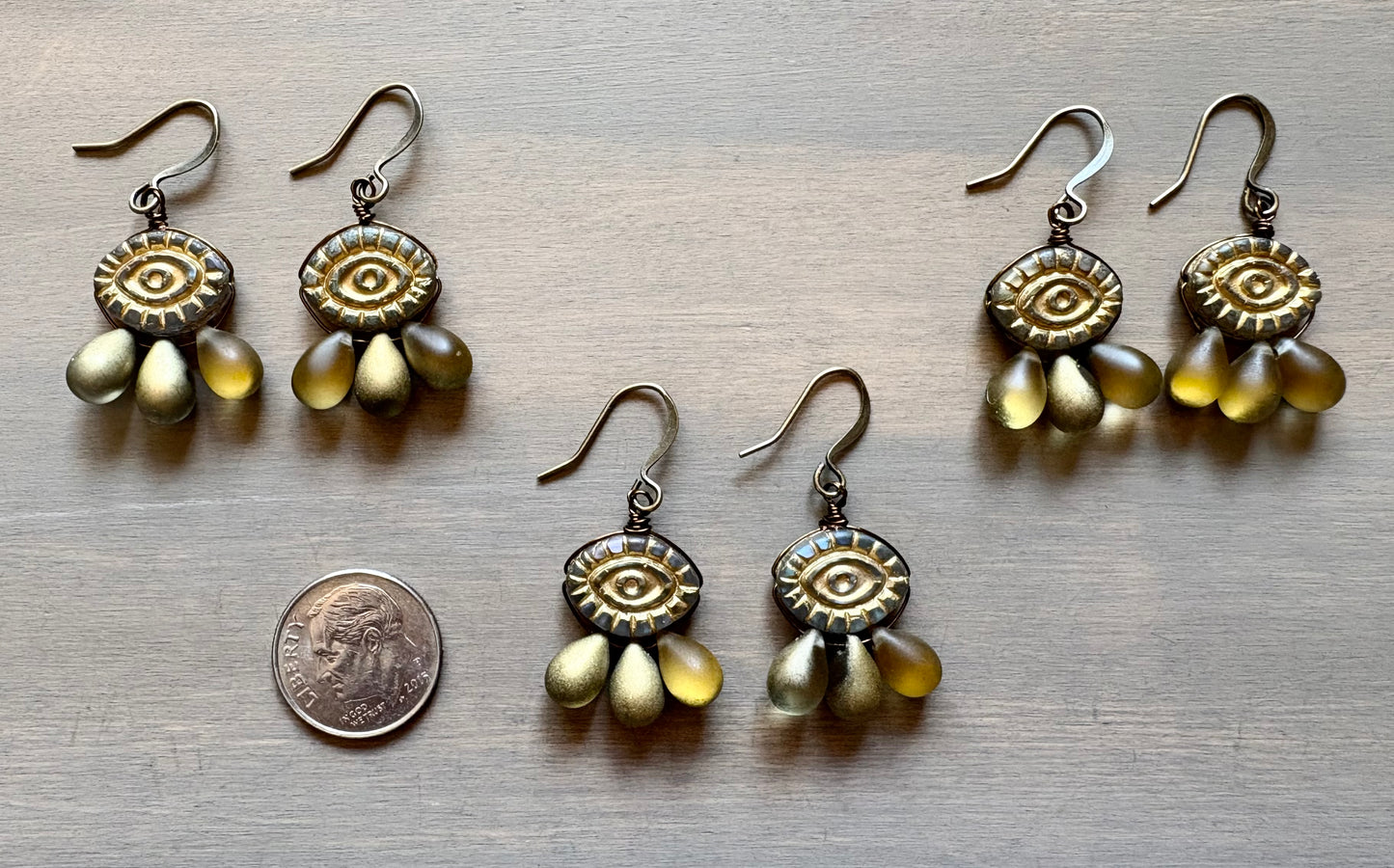 Crystal Eye of Protection Earrings