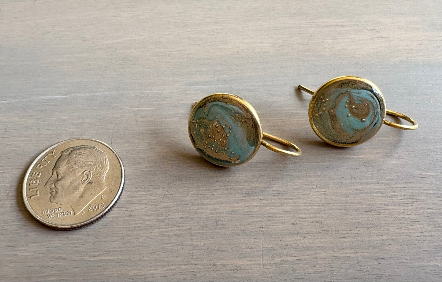 Sand Shimmer Beach Day Portal Earrings
