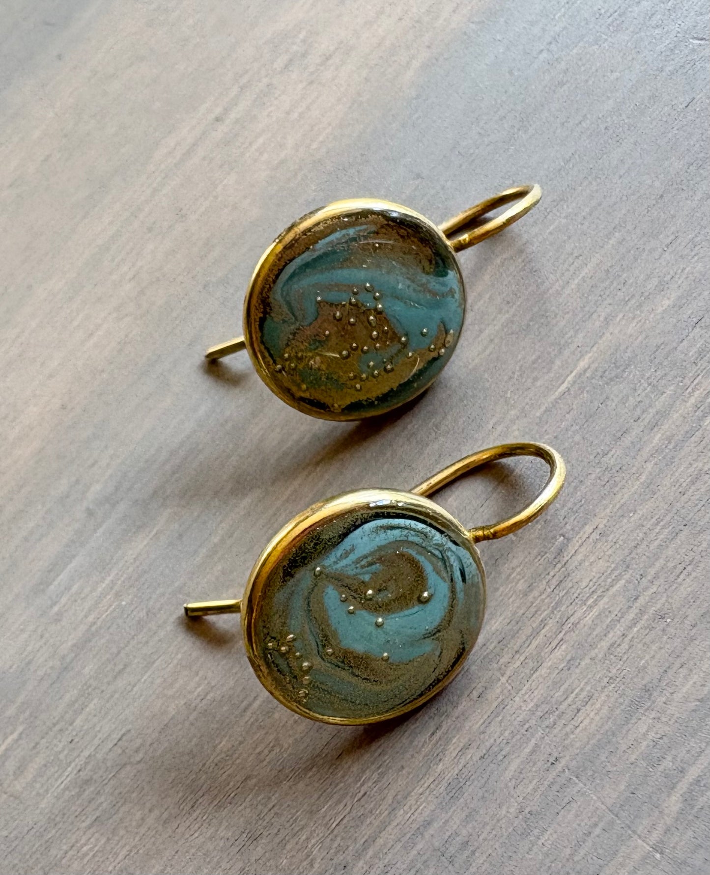 Sand Shimmer Beach Day Portal Earrings