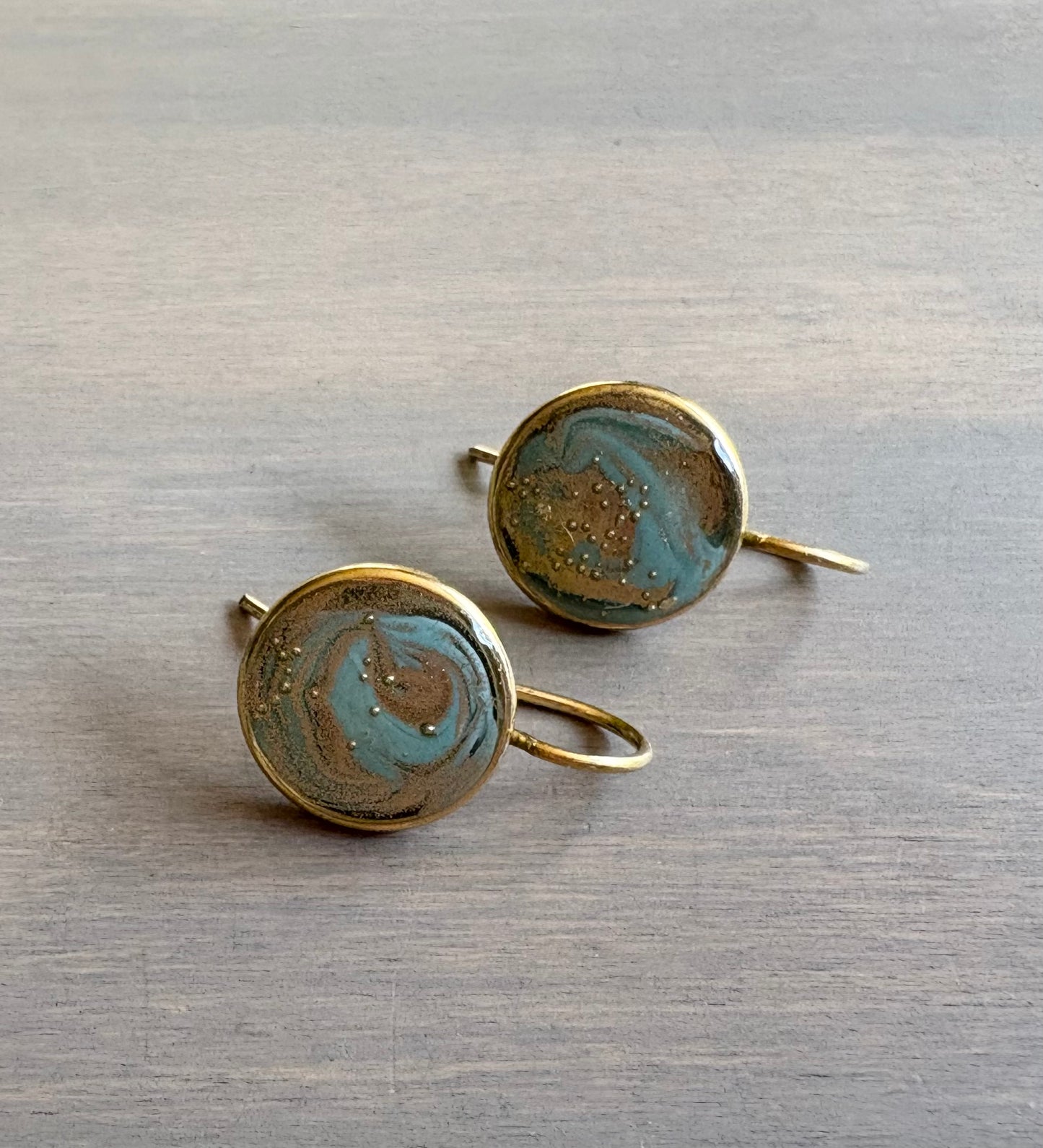 Sand Shimmer Beach Day Portal Earrings