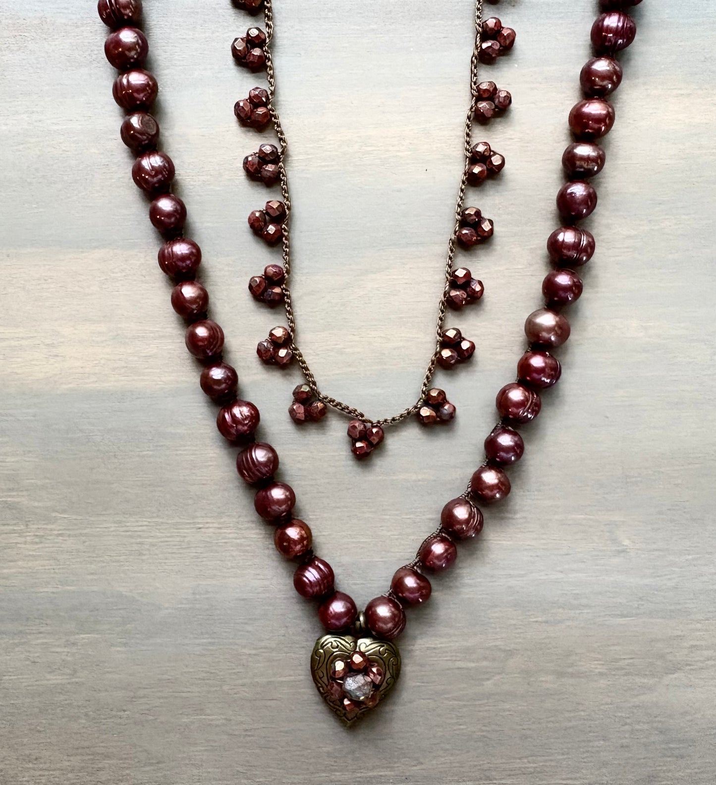 Freshwater Pearl with Locket and Droplet to Layer