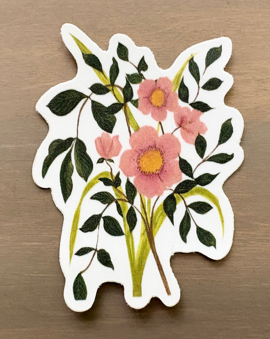 Floral Bouquet Waterproof Sticker